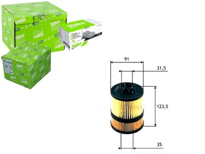 VALEO ФІЛЬТР МАСЛА 1457429302 OE684 OX563D ELH4355