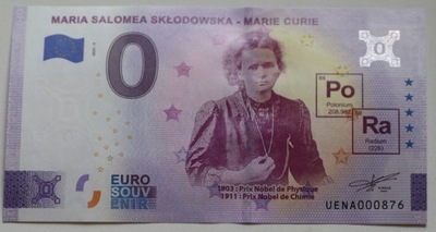 0 Euro Maria Skłodowska Curie