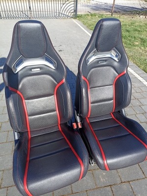 MERCEDES W117 W176 A CLA 45 AMG СИДІННЯ RECARO КОМПЛЕКТ ШКІРА ЕЛЕКТРИЧНЕ