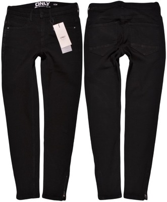 ONLY spodnie BLACK skinny REGULAR jeans KENDELL _ S/30