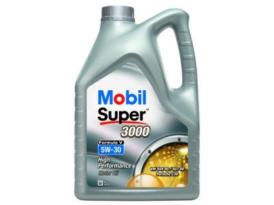 МАСЛО MOBIL 5W30 5L FORMULA V 3000 / SN / 504.00 507.00 / 229.51 229.31 /