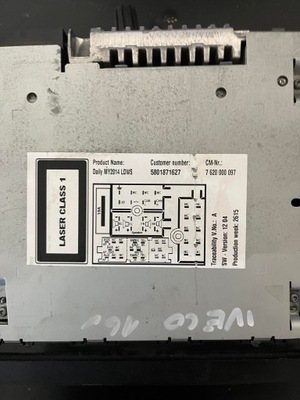 IVECO DAILY RADIO 501871627 2014 WZWYZ BLUETOOTH  