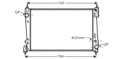 Радиатор alfa romeo mito 08- фото №1