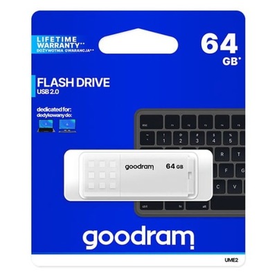 Goodram USB flash disk, USB 2.0, 64GB, UME2,