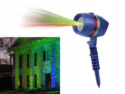Projektor laserowy świąteczny reflektor star laser