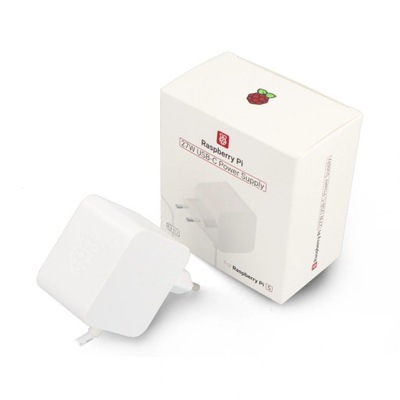 Raspberry Pi 27W USB-C Power Supply - oficjalny zasilacz USB C 5,1V / 5A