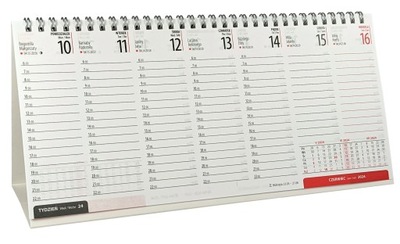 Kalendarz biurkowy DUŻY stojący poziomy 2024