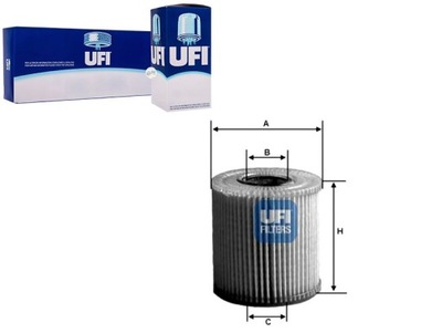 FILTRO ACEITES UFI 04693140AA 05015901AA 7087808 K  