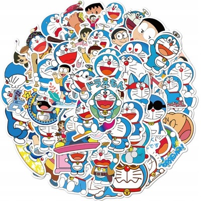 100 ШТУКИ ANIME DORAEMON НАКЛЕЙКИ PODRÓŻY DESKORO LOK2563