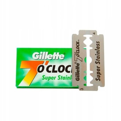 Żyletki do golenia Gillette 7 o'clock super stainl