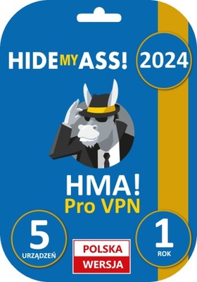 HMA! Pro VPN HideMyAss! VPN 5 urządzeń 1 rok