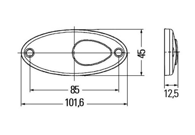 СТОП СИГНАЛ POZYCYJNE HELLA BIALE 24V