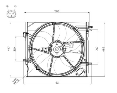 VENTILADOR DEL RADIADOR DEL MOTOR NISSAN QASHQAI II  