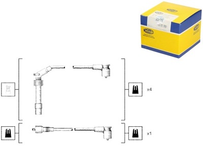 Набор трубопровод зажигания magneti marelli 941318111140 фото №1