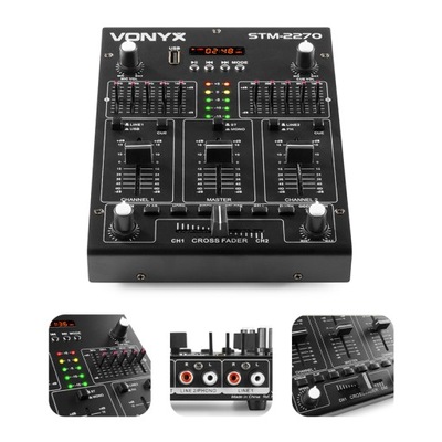 Mikser DJ Vonyx STM2270 SD USB MP3 BT