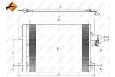 NRF 35850 КОНДЕНСАТОР, КОНДИЦИОНЕР