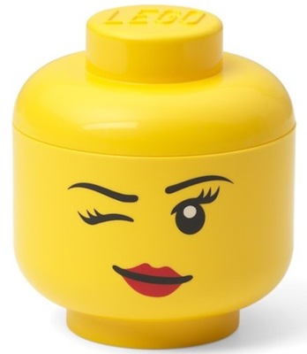 LEGO MINI GŁOWA DZIEWCZYNKA OCZKO 11,5 CM. 0,36 L. POJEMNIK