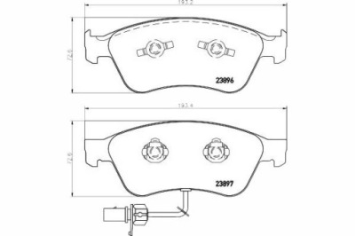 Textar тормозные колодки тормозные vw перед a8 phaeton фото №1