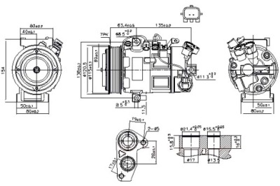 Nissens компрессор кондиционера renault grand scenic iii megane megane фото №1