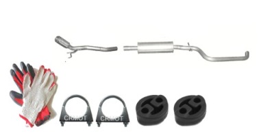 Seat toledo 2.0 d 100-103kw труба колектор гасник середній фото №1