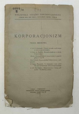 Korporacjonizm (1939 r.) - Praca zbiorowa