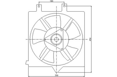 Nissens 85281 вентилятор, охлаждение двигателя фото №1