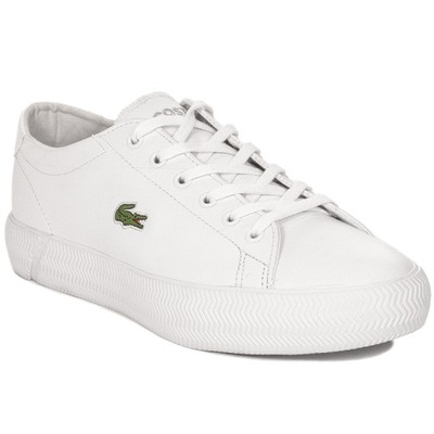 Lacoste Sneakersy trampki Gripshot GRISHBL211CF-WH white białe r.40