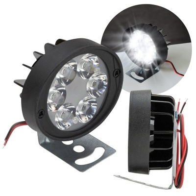 ПРОТИТУМАНКА LED (СВІТЛОДІОД) (СВІТЛОДІОД) 12V ФАРА РОБОЧА ФАРА NAŚWIETLACZ 12W 6 LED (СВІТЛОДІОД) (СВІТЛОДІОД) ПОТУЖНА