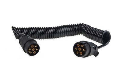 CABLE ELÉCTRICO SPIRALNY Z COMPLEMENTOS 7 PIN 12V 6 M AMIO-02390  