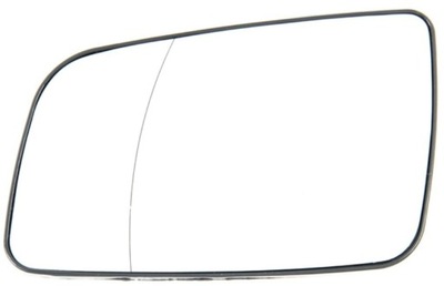 Вкладиш дзеркало opel astra g 1998-2005 лівий асферичний фото №1