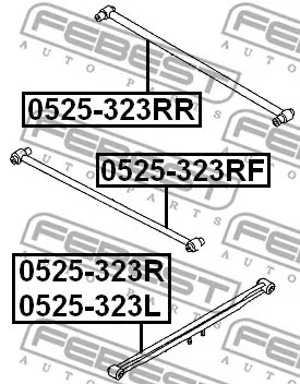 FEBEST РЫЧАГ ПОДВЕСКИ 0525-323L