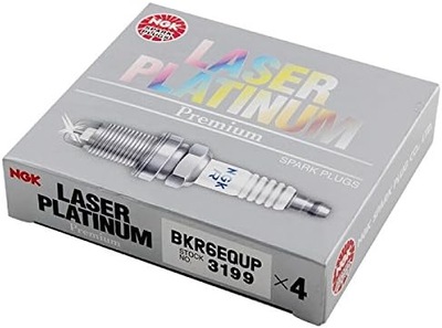 4X СВІЧКИ ЗАПАЛЕННЯ PLATYNOWE NGK BKR6EQUP 3199 LASER PLATINUM