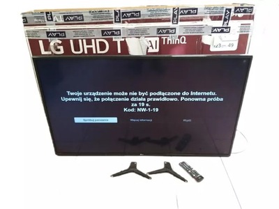 OPIS!!! TELEWIZOR LG 49" UHD TV THINQ 49UN711COZB