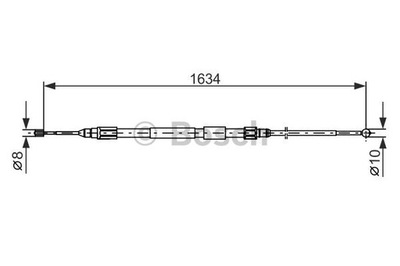 ТРОС ГАЛЬМА РУЧНОГО, CIĘGŁO BOSCH 1-987-477-988