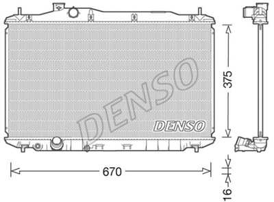 AUŠINTUVAS VANDENS DENSO DRM40040 