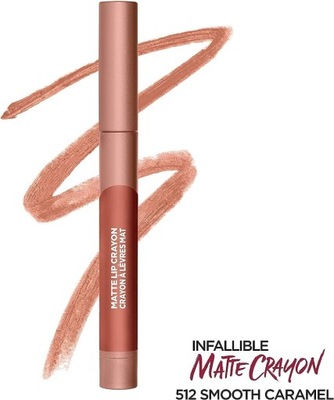 L'OREAL pomadka MATTE LIP CRAYON 512 Smooth Caraml