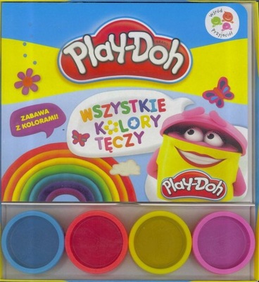 Play-Doh Kolory tęczy książka 4 tubki ciastoliny