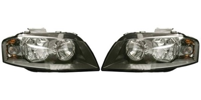 REJILLAS FAROS L+P JUEGO AUDI A3 03-13  