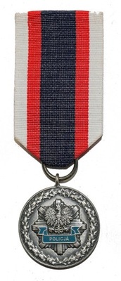 Medal Zasłużony Policjant Policja III RP srebrny Mennica