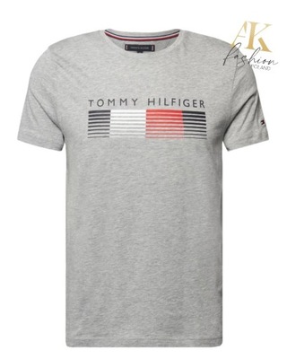 T-shirt męski Tommy Hilfiger MW0MW21008 szary r. L