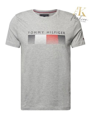 T-shirt męski Tommy Hilfiger MW0MW21008 szary r. S