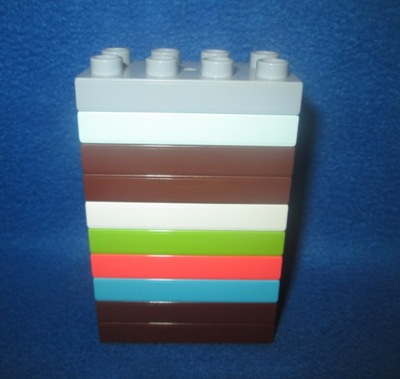 DS Lego Duplo klocek płytka 2x4 10szt