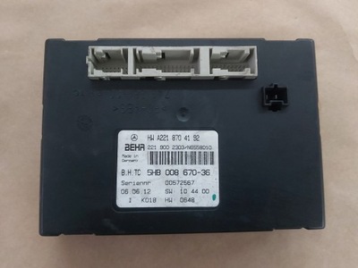 MODULE CONTROL UNIT AIR CONDITIONER A2218704192 MERCEDES W221  