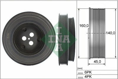 RUEDA POLEA EJE DE CIGÜEÑAL 544 0131 10  