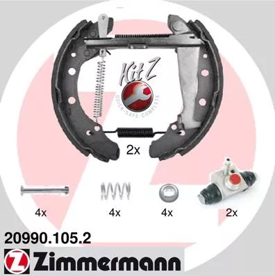 ZAPATAS DE TAMBOR HAMULC.+CYLINDERKI (KIT) VW POLO  