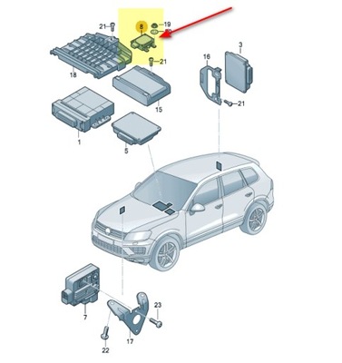 Porsche cayenne / vw touareg - 7p0927601 фото №1