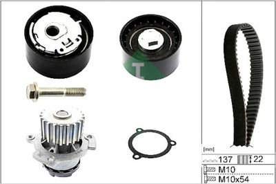 INA КОМПЛЕКТ РЕМНЯ ГРМ Z ПОМПОЙ ВОДЫ LADA KALINA KALINA II PRIORA