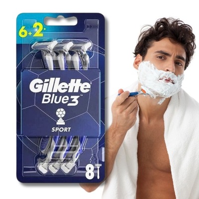 GILLETTE BLUE3 JEDNORAZOWA MASZYNKA 8SZT