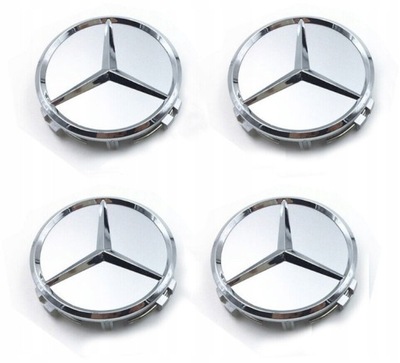 MERCEDES CAP CUP NUTS KAPSLE CAP 75MM 4 PIECES  