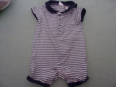 Rampers w paski 4-6M H&M